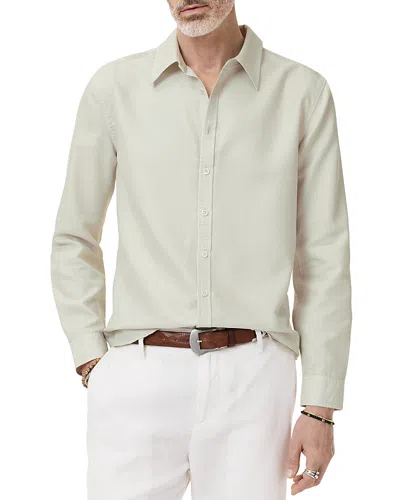 John Varvatos Martin Button Shirt In Smoked Pearl Gray