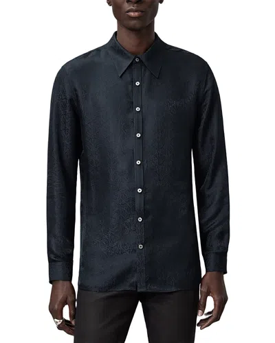 John Varvatos Martin Long Sleeve Shirt In Green