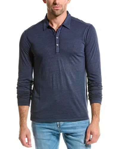 John Varvatos Marty Burnout Polo Shirt In Multi