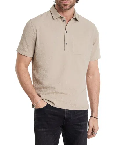 John Varvatos Maurice Pop Over Shirt In Grey
