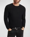 John Varvatos Men's Alessio Cotton-cashmere Sweater In Black