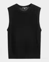John Varvatos Men's Augusto Open Diamond Stitch Tank Top In Eggshell