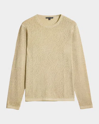 JOHN VARVATOS MEN'S CAMDEN MESH STITCH SWEATER