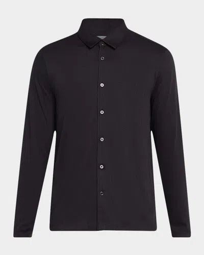 John Varvatos Men's Caserta Chevron Button-down Shirt