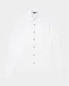 John Varvatos Men's Caserta Chevron Button-down Shirt In White