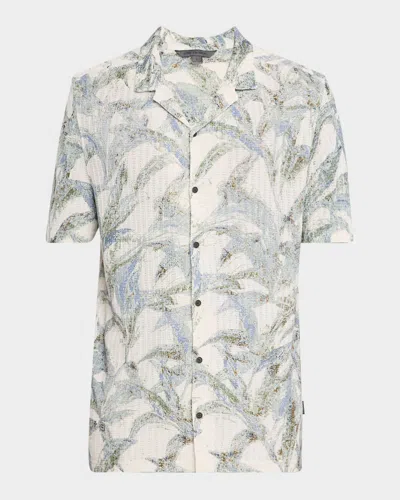 JOHN VARVATOS MEN'S CONANT DESERT FLOWER CAMP SHIRT