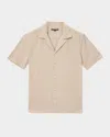 John Varvatos Men's Dan Seersucker Camp Shirt