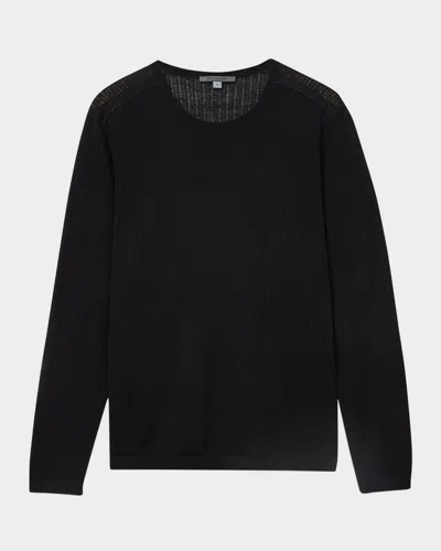 John Varvatos Men's Esperia Knit Crewneck Sweater