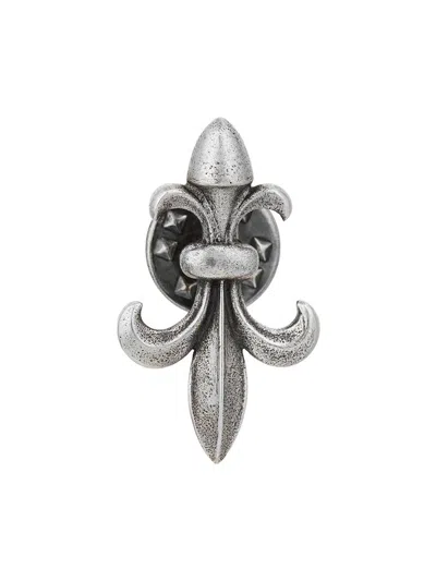 John Varvatos Men's Fleur De Lis Sterling Silver Brooch In Metallic