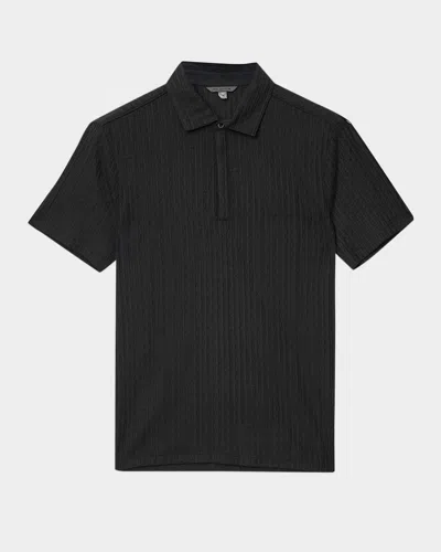 JOHN VARVATOS MEN'S GRANA COTTON AND SILK POLO SHIRT