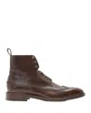 John Varvatos Harrison Longwing Leather Boot In Brown