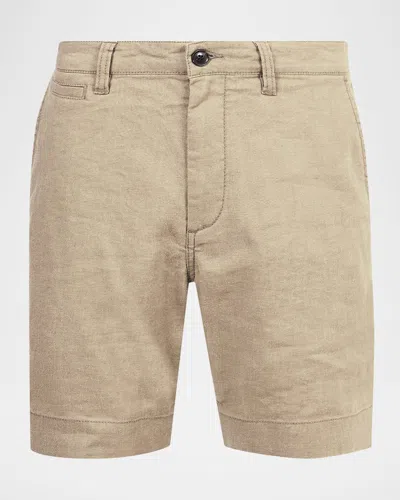 John Varvatos Johnny Stretch Cotton Chino Shorts In Thistle