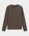 John Varvatos Men's Karl Crinkled T-shirt In Dark Brown