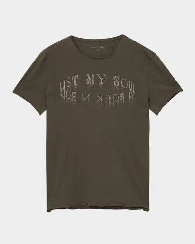 JOHN VARVATOS MEN'S LOST MY SOUL CIRCLE GRAPHIC T-SHIRT