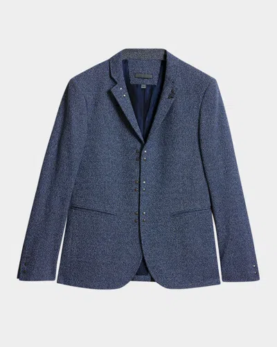 John Varvatos Men's Madison Studded Jacket In Lake Blue