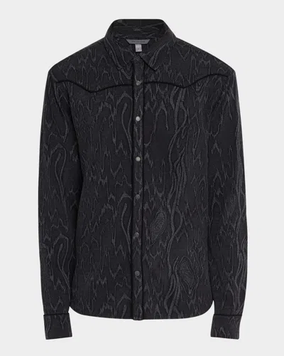 John Varvatos Men's Miner Western Shirt