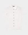 John Varvatos Men's Moore Button-down Summer Sweater Shirt In White