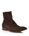 John Varvatos Men's Morrison Sharpei Side Zip Boots In Espresso