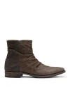 John Varvatos Men's Morrison Sharpei Side Zip Boots In Lead