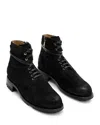 John Varvatos Moto Lace-up Boot In Black