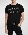 JOHN VARVATOS MEN'S NO MUSIC NO LIFE GRAPHIC T-SHIRT