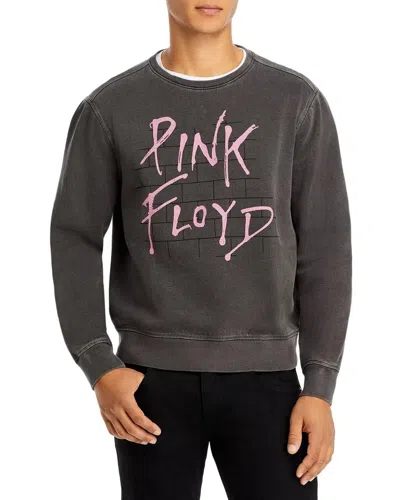 Pre-owned John Varvatos Men's Pink Floyd The Wall Graphic Sweatshirt In Charcoal Size:xxl