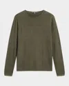 John Varvatos Riley Textured Sweater In Teakwood