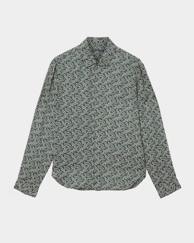 JOHN VARVATOS MEN'S RODNEY SWIRL FOLIAGE SPORT SHIRT