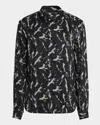 John Varvatos Ross Abstract Button-up Shirt