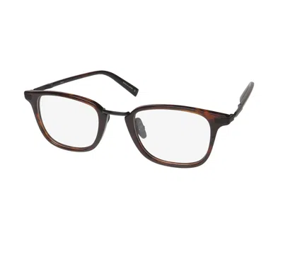 John Varvatos Men's V405 Square Eyeglasses In Brown
