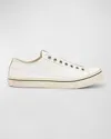 John Varvatos Men's Vulc Laceless Low Top Leather Shoes In White