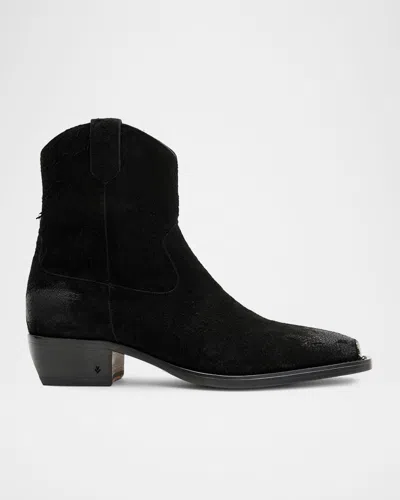 John Varvatos Men's Walker Tipped Leather Western Boots In Black