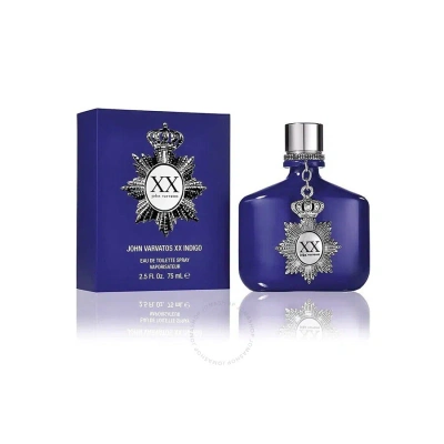 John Varvatos Men's Xx Indigo Edt Spray 2.5 oz Fragrances 719346700801 In Indigo / Pink
