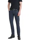 John Varvatos Mens Mid-rise Cated Slim Jeans In Blue