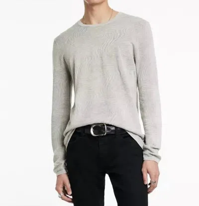 John Varvatos Mercer Crew Sweater In Grey