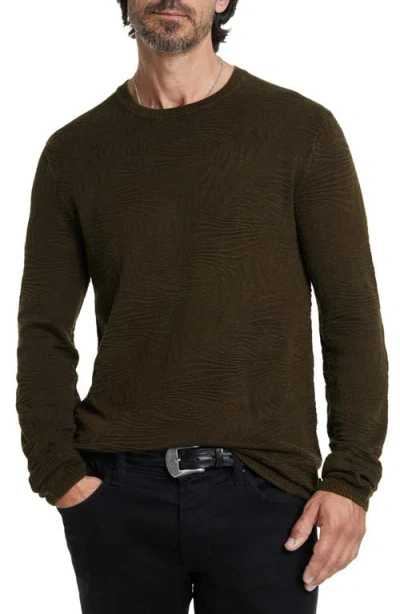 John Varvatos Mercer Wave Long Sleeve T-shirt In Dark Brown