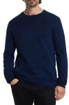 John Varvatos Mercer Wave Long Sleeve T-shirt In Ink Blue