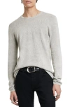John Varvatos Mercer Wave Long Sleeve T-shirt In Silver Heather