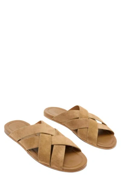 John Varvatos Merida Slide Sandal In Brown