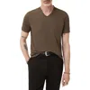 John Varvatos Miles Slub Organic Cotton T-shirt In Brown