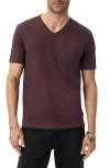 John Varvatos Miles Slub Organic Cotton T-shirt In Purple