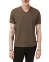 John Varvatos Miles Slub Organic Cotton T-shirt In Brown