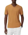 John Varvatos Miles Slub Organic Cotton V-neck T-shirt In Copper