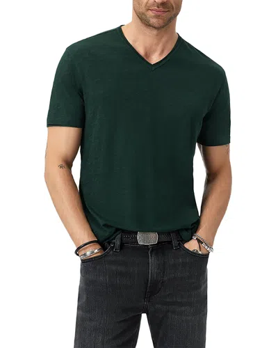 John Varvatos Miles Slub Organic Cotton T-shirt In Green