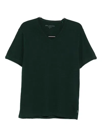 John Varvatos Miles V-neck T-shirt In Black