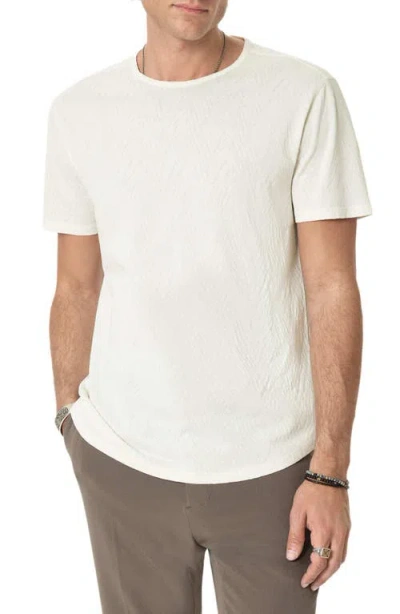 John Varvatos Mooney Textured Organic Cotton T-shirt In White