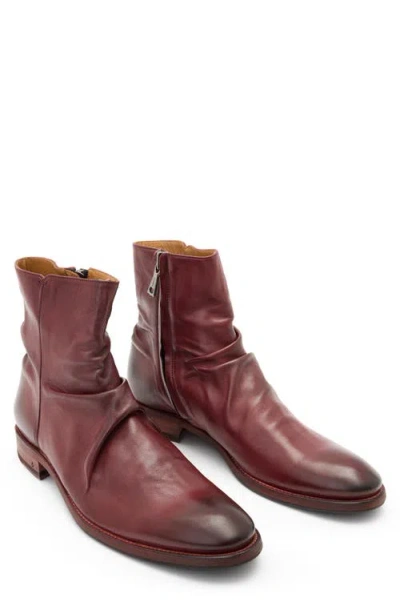 John Varvatos Morrison Sharpei Boot In Burgundy