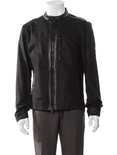 Pre-owned John Varvatos Moto Jacket In Black