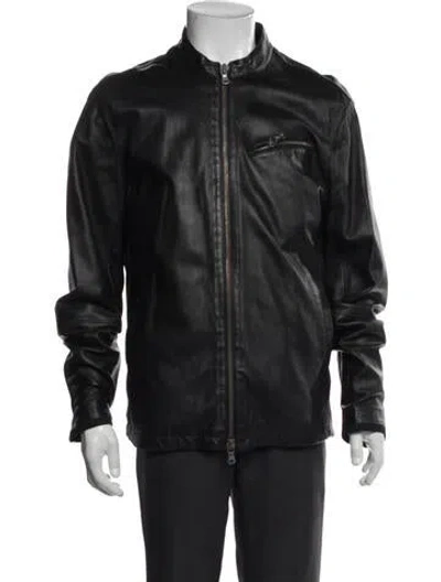 Pre-owned John Varvatos Moto Jacket In Black