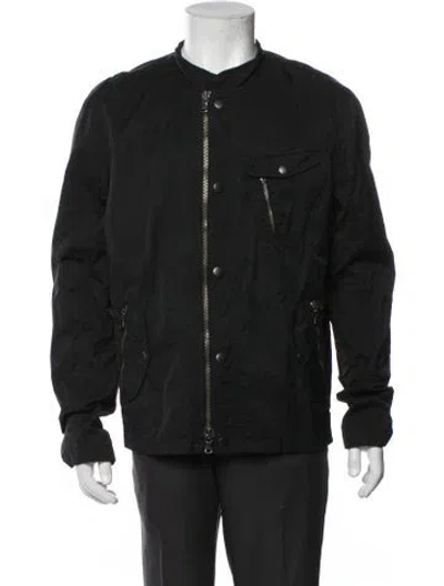 Pre-owned John Varvatos Moto Jacket In Blue